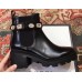 Gucci Black Leather Ankle Boots With Belt 2018