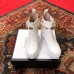 Gucci White Leather Ankle Boots With Belt 2018