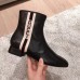 Gucci Stripe Leather Ankle Boots Black 2018