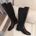 Gucci GG and Leather High Boots Black 2018