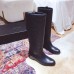 Gucci GG Matelasse Chevron and Heart Leather High Boots Black 2018