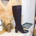 Gucci Double G Leather Knee Boots 524657 Black 2018