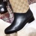 Gucci Feline Head and Double G Leather Knee Boots 549678 Beige 2018