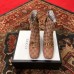 Gucci GG Canvas Ankle Boots 525332 Beige with Double G 2018