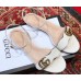 Gucci Leather Double G Flat Sandals 524631 White 2019