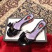 Gucci Heel 2cm Patent Leather Silver-toned Spikes Mules with Bow Black 2019