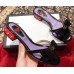 Gucci Heel 2cm Patent Leather Silver-toned Spikes Mules with Bow Black 2019