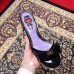 Gucci Heel 2cm Patent Leather Silver-toned Spikes Mules with Bow Black 2019