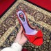 Gucci Heel 2cm Patent Leather Silver-toned Spikes Mules with Bow Red 2019