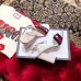 Gucci Heel 6.5cm/10.5cm Web Horsebit Fabric and Leather Sandals White 2019
