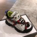 Gucci Flashtrek Sneakers Silver/Green with Removable Crystals 2019