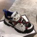 Gucci Flashtrek Sneakers Silver/Blue with Removable Crystals 2019