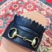 Gucci Fringe Pattern Leather Horsebit Slide Sandals 517017 Black 2018
