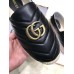 Gucci Leather Platform Espadrilles Black With Double G 2019