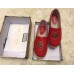 Gucci Leather Platform Espadrilles Red With Double G 2019