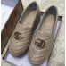 Gucci Leather Platform Espadrilles Nude With Double G 2019