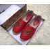 Gucci Leather Espadrilles With Double G 551890 Red 2019