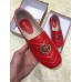 Gucci Leather Espadrilles With Double G 551890 Red 2019