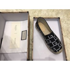 Gucci Canvas G Logo Espadrilles Black 2019