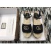 Gucci Crochet Espadrilles Sandals Black With Pearls Double G 2019