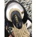 Gucci Crochet Espadrilles Sandals Navy Blue With Pearls Double G 2019