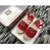 Gucci Crochet Espadrilles Sandals Red With Pearls Double G 2019