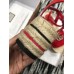 Gucci Crochet Espadrilles Sandals Red With Pearls Double G 2019