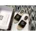 Gucci Leather Espadrilles Slides Sandals Black With Double G 573028 2019