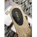 Gucci Leather Espadrilles Slides Sandals Black With Double G 573028 2019