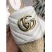 Gucci Leather Espadrilles Slides Sandals White With Double G 573028 2019