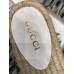 Gucci Leather Espadrilles Slides Sandals White With Double G 573028 2019