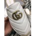 Gucci Leather Platform Espadrilles Slippers With Double G White 2019