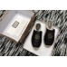 Gucci Leather Espadrilles Slippers With Double G 551881 Black 2019