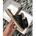 Gucci Leather Espadrilles Slippers With Double G 551881 Black 2019