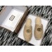 Gucci Leather Espadrilles Slippers With Double G 551881 Nude 2019
