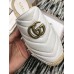 Gucci Leather Espadrilles Slippers With Double G 551881 White 2019