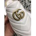 Gucci Leather Espadrilles Slippers With Double G 551881 White 2019