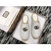 Gucci Leather Espadrilles Slippers With Double G 551881 White 2019