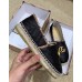 Gucci Chevron Raffia Espadrilles With Double G 577374/578547 Black 2019