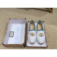 Gucci Chevron Raffia Espadrilles With Double G 577374/578547 White 2019