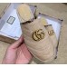 Gucci Chevron Raffia Espadrilles Slippers With Double G Nude 2019