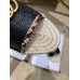 Gucci Chevron Raffia Espadrilles Slides Sandals With Double G 578554 Black 2019