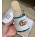 Gucci Chevron Raffia Espadrilles Slides Sandals With Double G 578554 White 2019