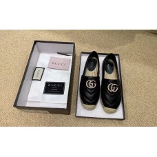 Gucci Glitter Espadrilles Black With Crystal Double G 2019