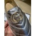 Gucci Glitter Espadrilles Silver With Crystal Double G 2019