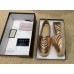 Gucci Glitter Espadrilles Pink Gold With Crystal Double G 2019