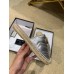 Gucci Glitter Espadrilles Slippers Silver With Crystal Double G 2019