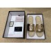 Gucci Glitter Espadrilles Slides Sandals Gold With Crystal Double G 2019