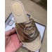 Gucci Glitter Espadrilles Slides Sandals Gold With Crystal Double G 2019