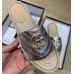 Gucci Glitter Espadrilles Slides Sandals Silver With Crystal Double G 2019